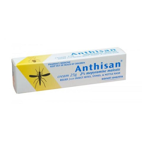 Anthisan 2% Cream 25g, Insect bites, Stings, Nettle rash, Leahys Pharmacy