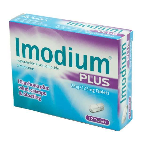 Imodium Plus 2mg/125mg Tablets  12 Pack, Diarrhoea, Leahys pharmacy