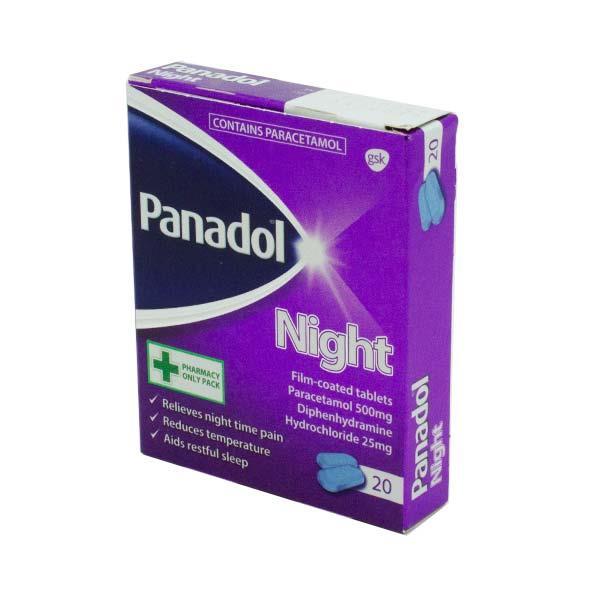 Panadol Night Tablets 20 Pack, Leahys pharmacy