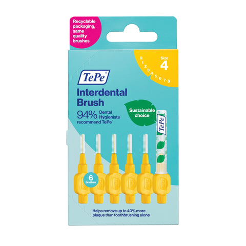 TePe Angle Yellow Carton Size 4 801718