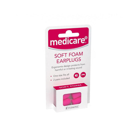 Medicare Foam Pvc Ear Plugs 2 Pairs