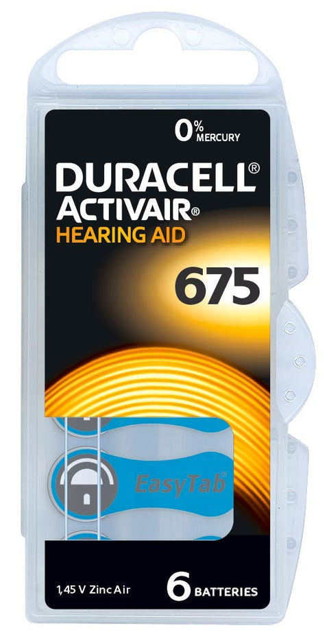 Duracell Activair 675 Hearing Aid Batteries 6s — Duracell Activair
