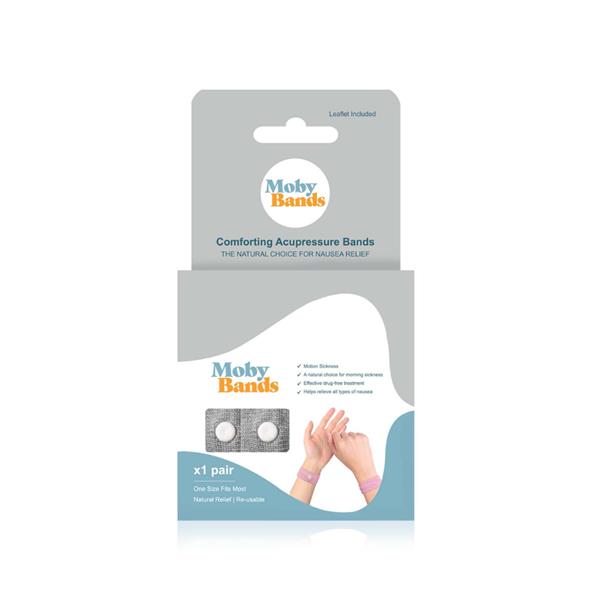 MOBY BANDS ACUPRESSURE NAUSEA RELIEF BANDS