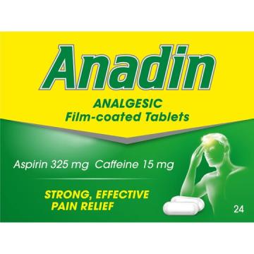 ANADIN REGULAR TABLETS 24S