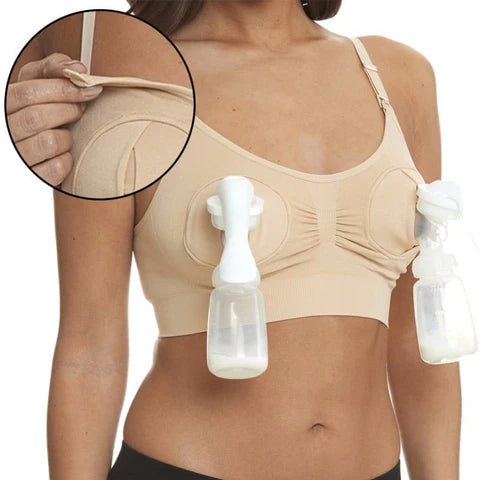 ANA WIZ HANDS FREE PUMPING BRA EXTRA LARGE NUDE