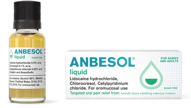 ANBESOL ANTISEPTIC LIQUID 10ML 779689