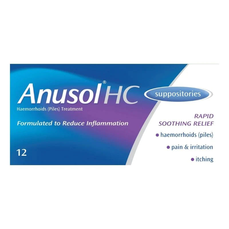 ANUSOL HC SUPPOSITORIES 10472