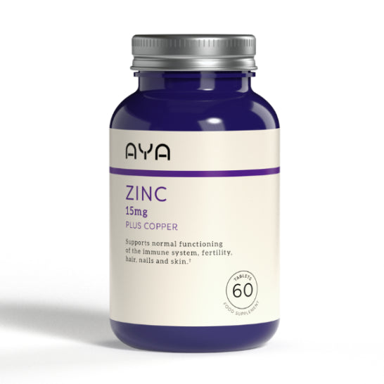 AYA 15MG ZINC OXIDE WITH COPPER TABLETS 60S