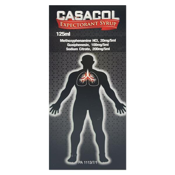 CASACOL EXPECTORANT SYRUP 125ML 715209 LeahysPharmacy