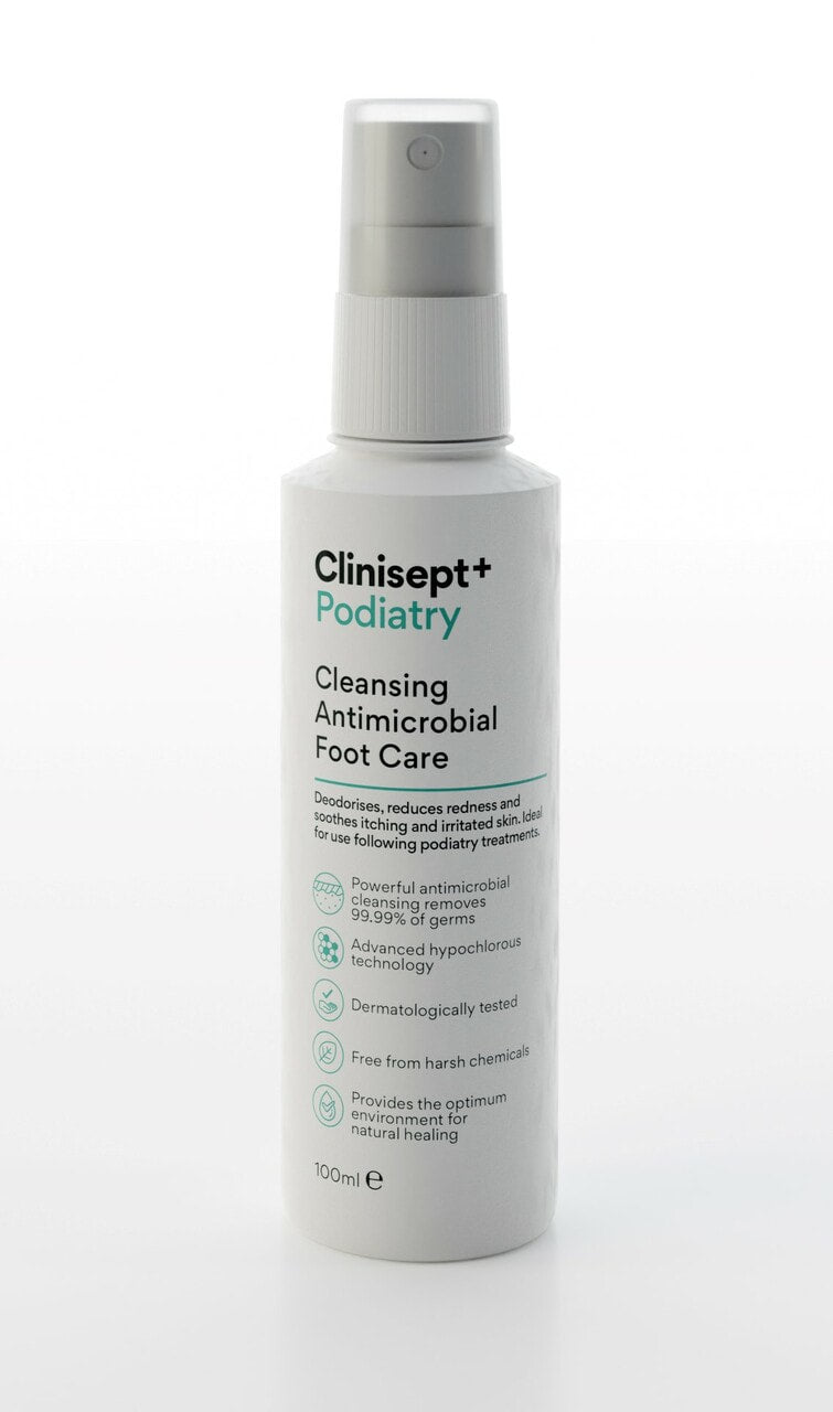 CLINISEPT+ PODIATRY CLEANSING ANTIMICROBIAL FOOT CARE SPRAY 100ML