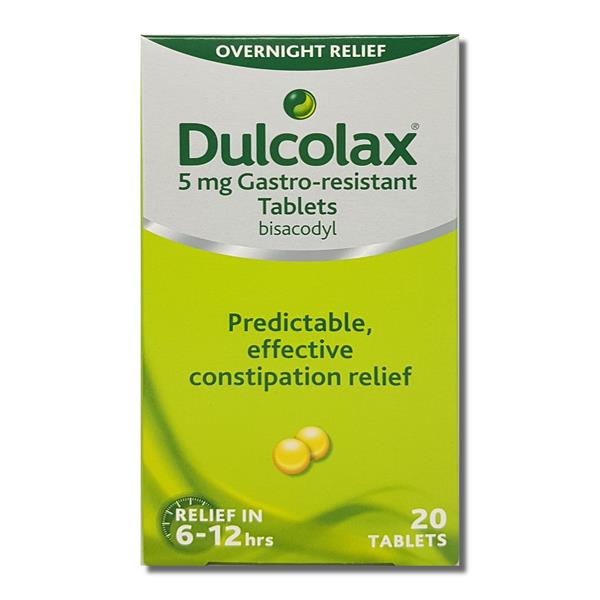 DULCOLAX 5MG TABLETS - 20 TABLETS
