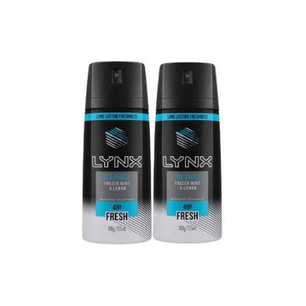 Lynx Various Deodrant 150ml Twin Pack