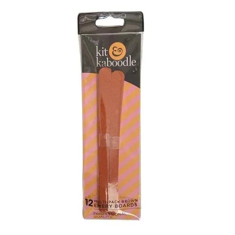 Kit & Kaboodle Brown Nail Files 12s