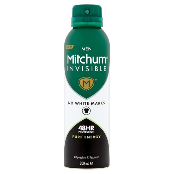 MITCHUM INVISIBLE PURE ENERGY 200ML