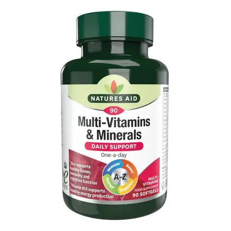NATURES AID MULTI-VITAMINS & MINERALS A-Z WITH IRON 765176