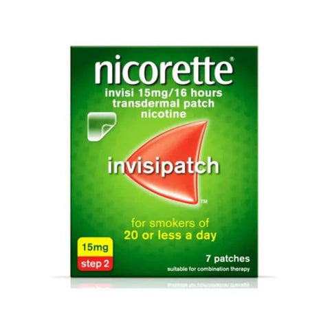 NICORETTE INVISIBLE PATCH 15MG 7S 374377