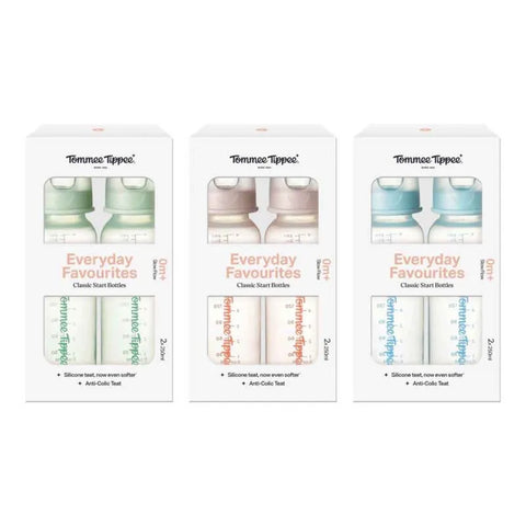 Tommee Tippee classic start bottles 0m+ slow flow