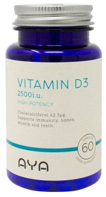 AYA 2500IU VITAMIN D3 TABLETS 60S 778703