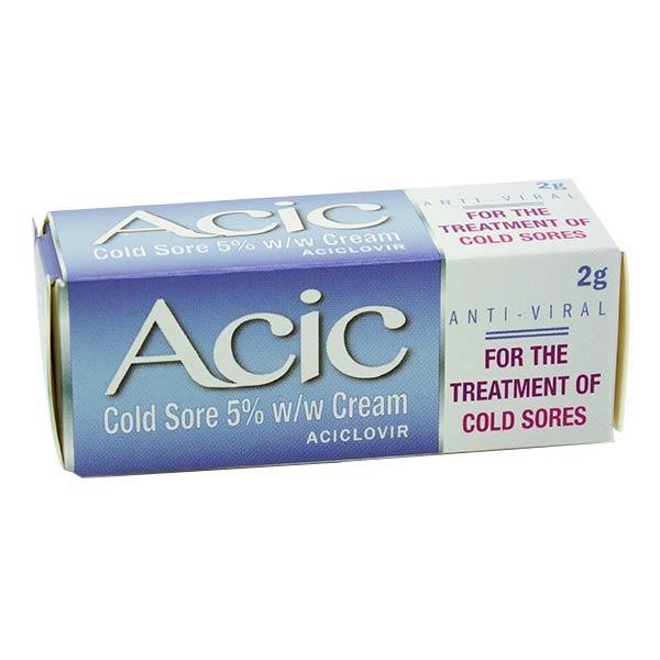 Acic Cold Sore 5% Cream 2g, Leahys Pharmacy