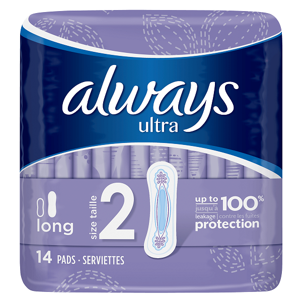 Always Ultra Long  14 Pack, Period, Menstruation, Female hygiene, Leahys Pharmacy 
