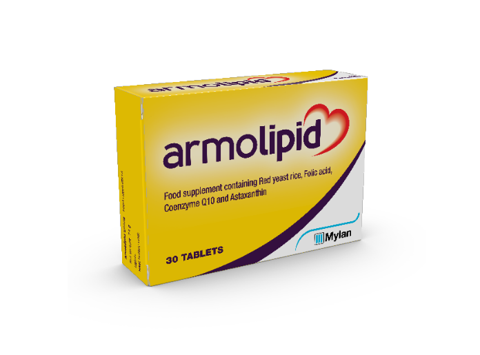 Armolipid 30 pack, Food supplement, Cholesterol, Folic acid, Coenzyme Q10,Astaxanthin, Armolipid, Leahys Pharmacy