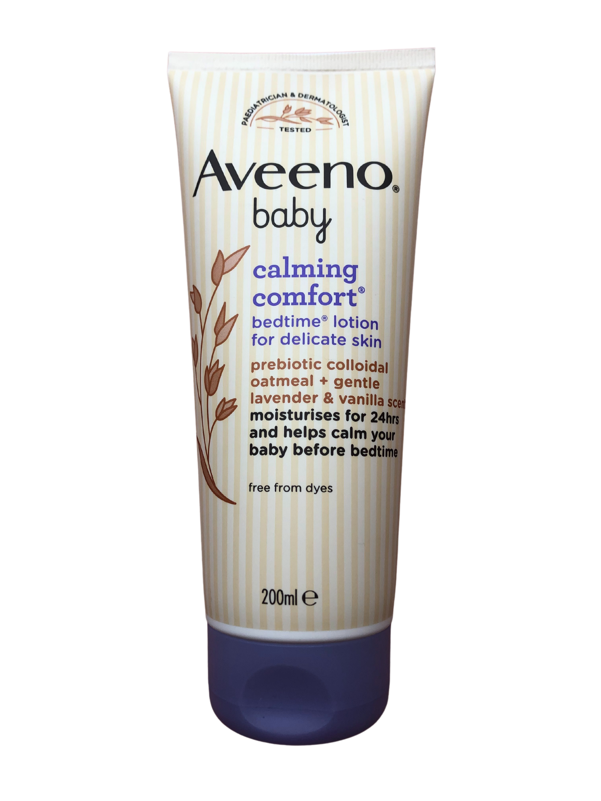 Aveeno Baby Calming Comfort Bedtime Lotion, Oatmeal, Sensitive skin, Moisturizer, Soap-free, Leahys Pharmacy