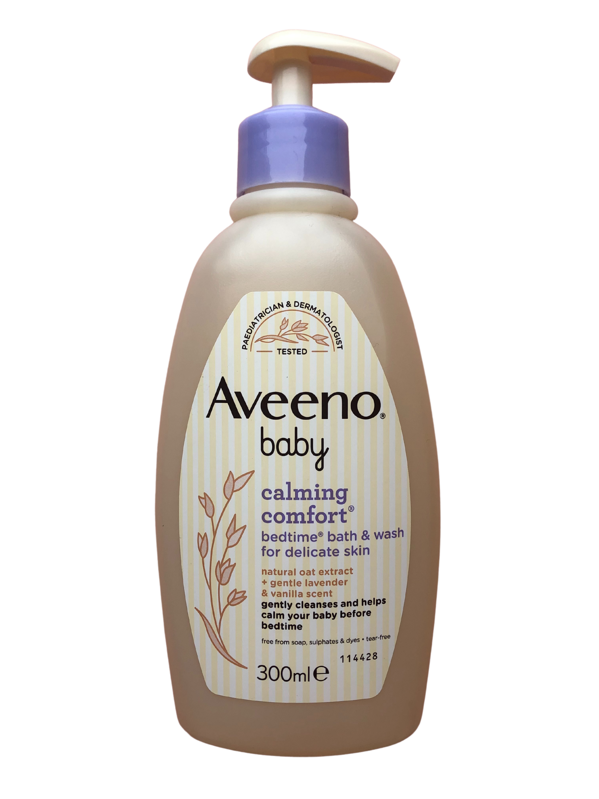 Aveeno Baby Calming Comfort Bedtime Wash, Oatmeal, Sensitive skin, Moisturizer, Soap-free, Leahys Pharmacy