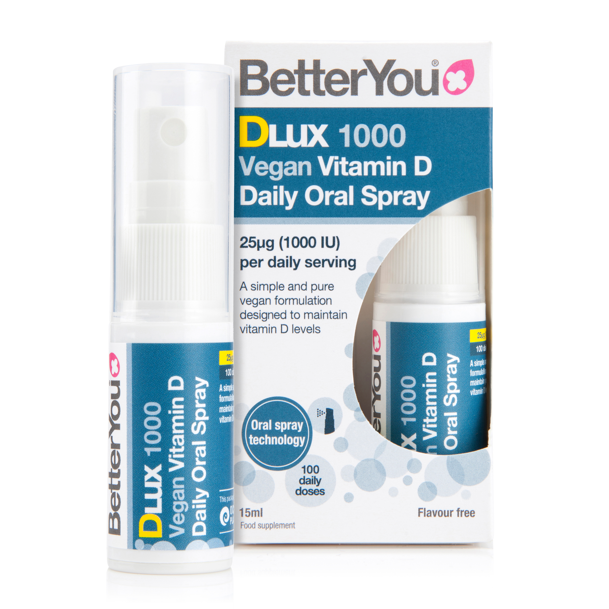 Better You DLUX Vitamin D 1000 Vegan Oral Spray, Immune Support, Fatigue, Leahys Pharmacy