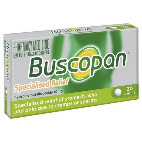 Buscopan 10mg Tablets  20 Pack, IBS, Cramps, Leahys Pharmacy 