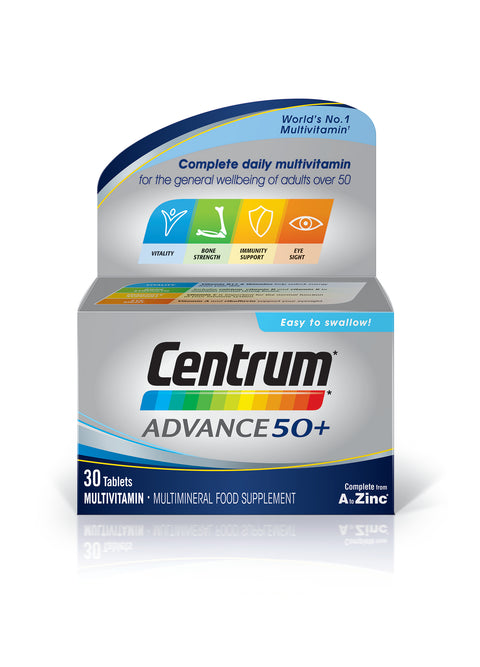 Centrum advanced 50, Vitamins, Minerals, Immune support, Leahys pharmacy