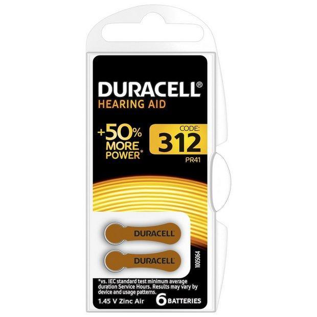 Duracell Activair Hearing Aid Batteries Size 312  6 Pack, Leahys pharmacy