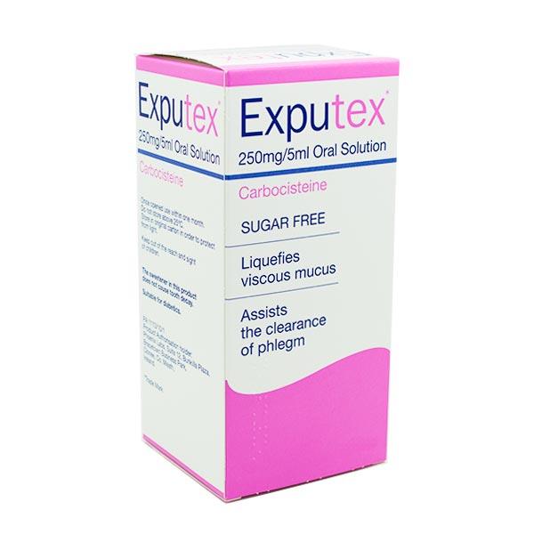 Exputex 250mg/5ml Oral Solution 100ml, Phlegm, Leahys pharmacy