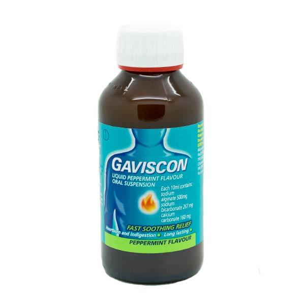 Gaviscon Liquid Peppermint  600ml, Heartburn, Leahys pharmacy