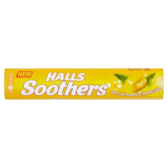 Halls Soothers Honey and Lemon  45g, Leahys pharmacy