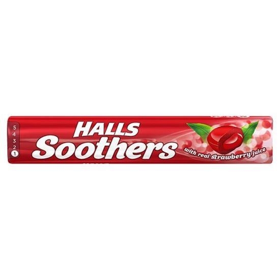 Halls Soothers Strawberry  45g, Leahys pharmacy