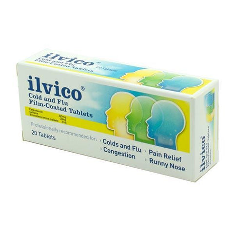 Ilvico Cold and Flu Tablets  20 Pack, Leahys pharmacy