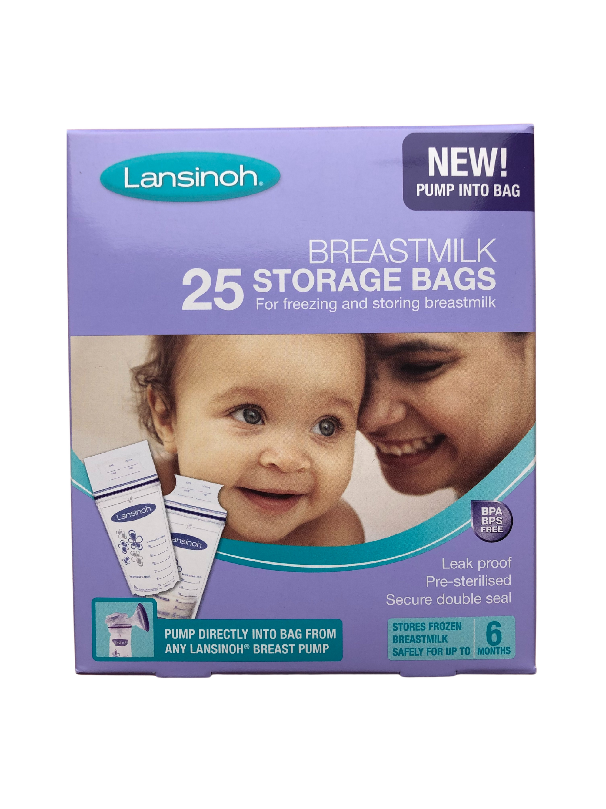 Lansinoh Breastmilk 25 Storage Bags, Leahys pharmacy