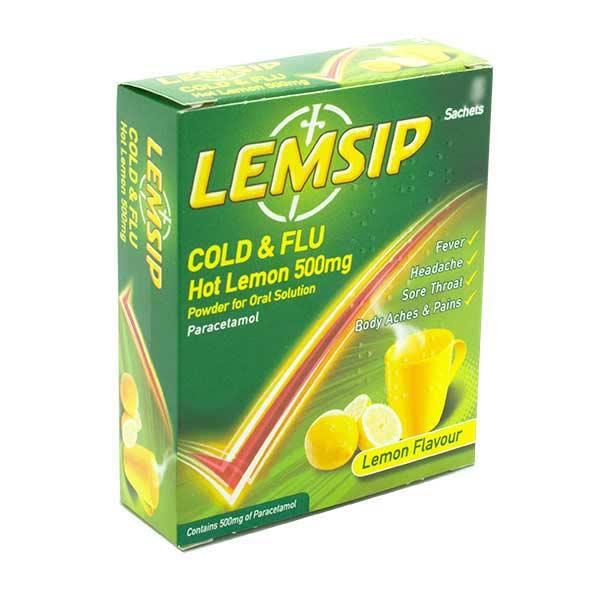 Lemsip Cold and Flu Lemon  5 Pack, Leahys pharmacy
