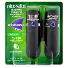 Nicorette QuickMist 1mg Spray  2x150 Sprays, Quit Smoking, Leahys pharmacy