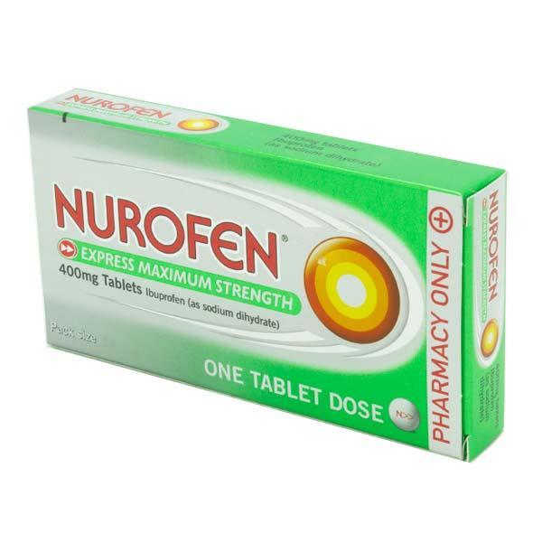 Nurofen Express Max Strength 400mg Tablets  12 Pack, Leahys pharmacy