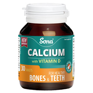 Sona calcium with vitamin D 30 pack, Bone health, Leahys Pharmacy