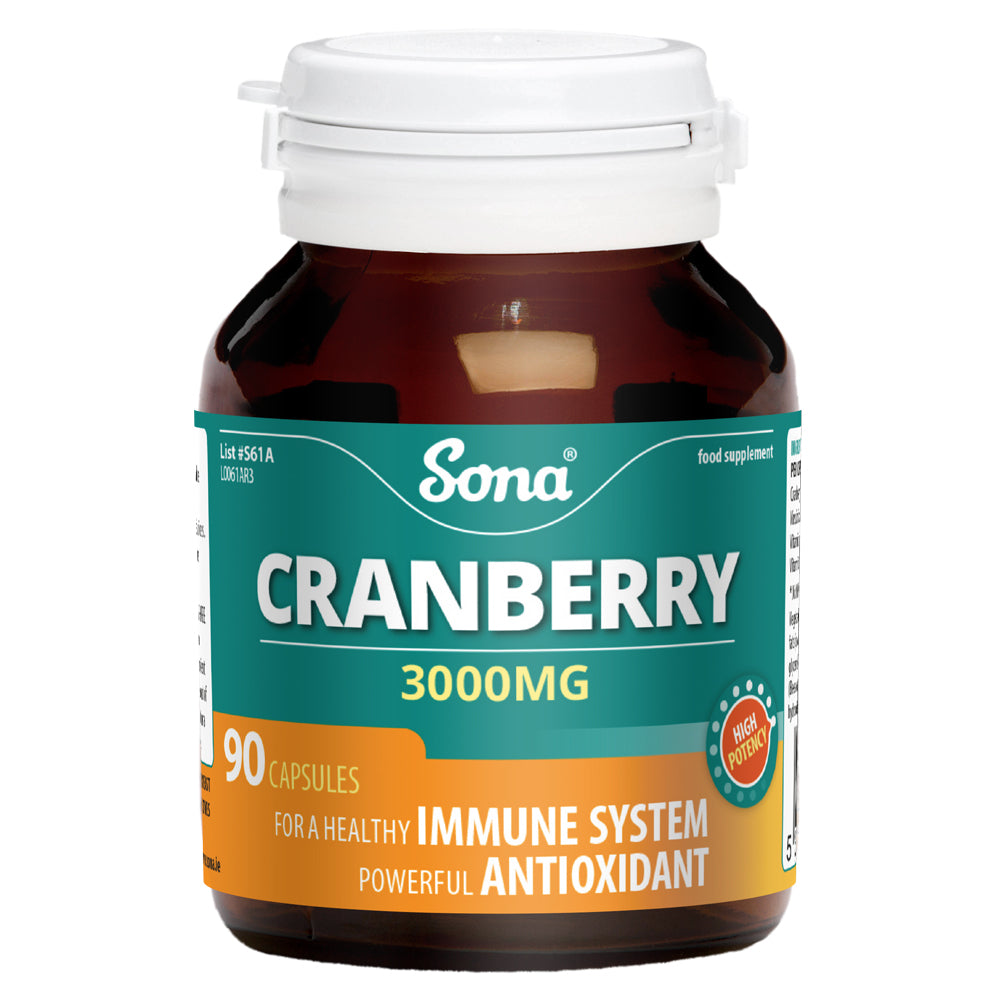 Sona cranberry 3000mg, Immune support, Antioxidant, Leahys pharmacy