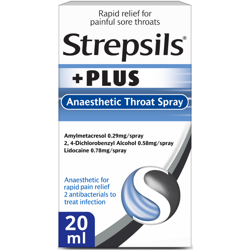 Streprils plus anaesthetic throat spray, Sore throat, Leahys pharmacy