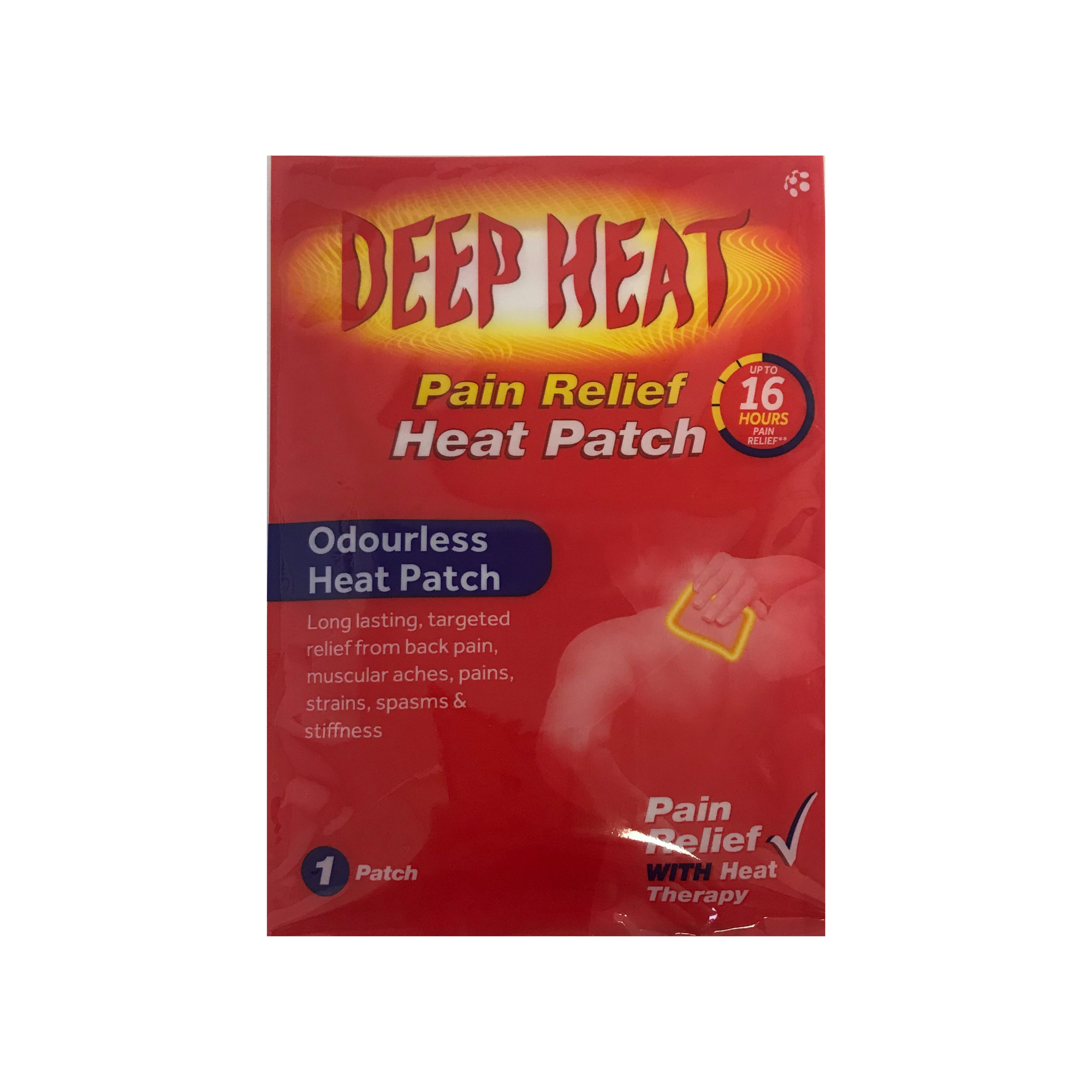 Deep Heat Patches 1 Pack Muscle pain, Leahys pharmacy