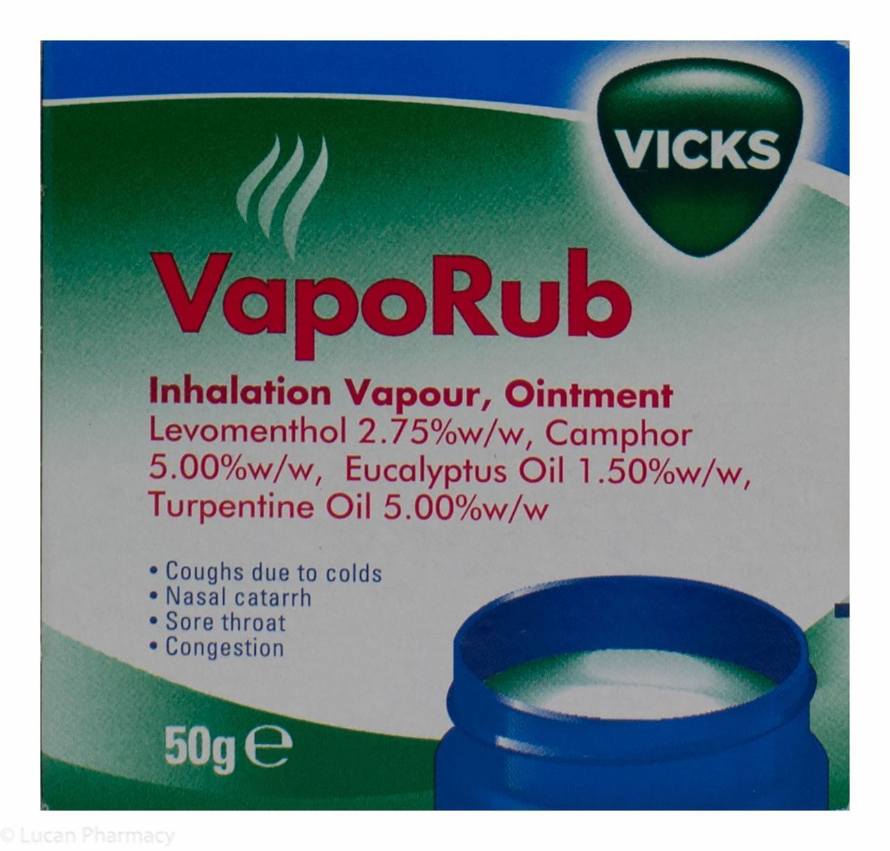 Vicks Vaporub  50g, Leahys pharmacy