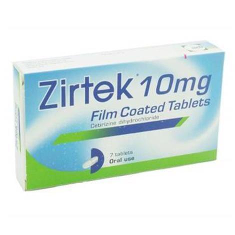 Zirtek Allergy Relief 10mg Tablets  7 Pack, Leahys pharmacy