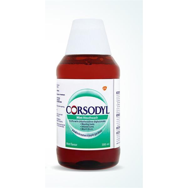 Corsodyl 0.2% Mint Mouthwash  300ml, Leahys pharmacy