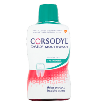 Corsodyl fresh mint daily mouthwash, Leahys pharmacy