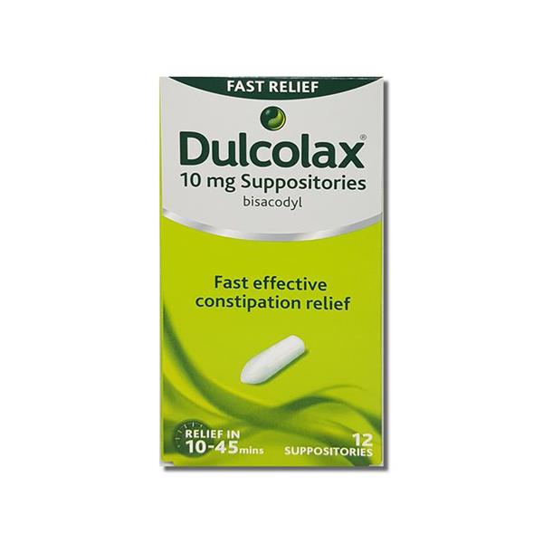 DULCOLAX 10MG SUPPOSITORIES 12S 767883