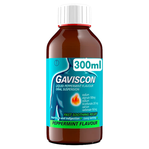 GAVISCON PEPPERMINT LIQUID 300ML 350761